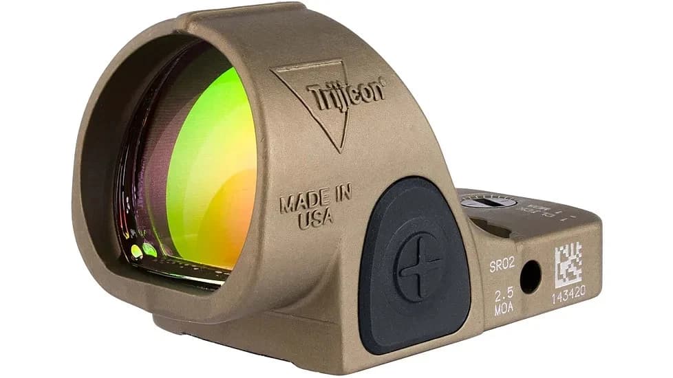 Trijicon SRO Sight Adjustable LED 5 MOA Red Dot – Coyote Brown Anodized