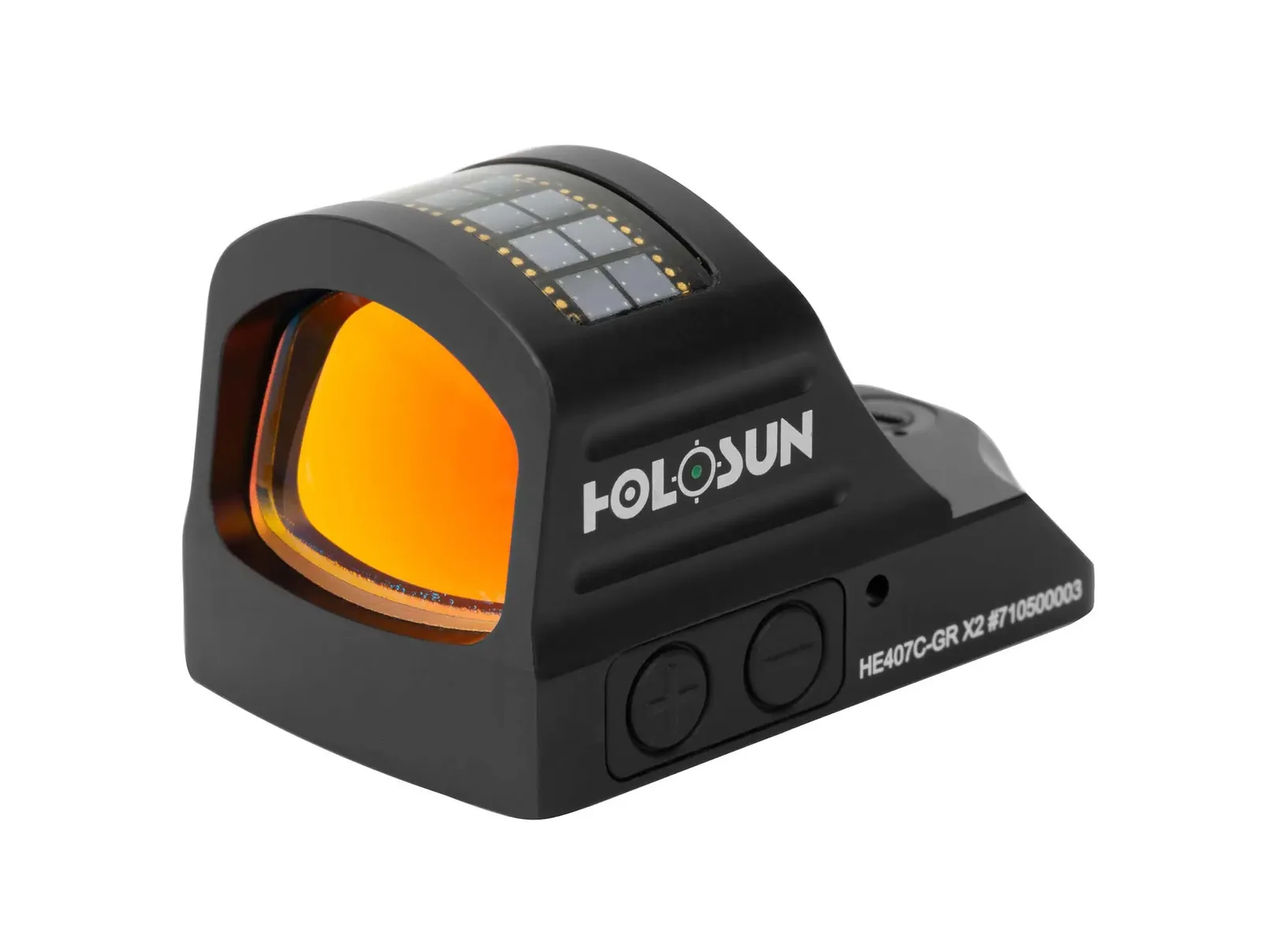 Holosun HE407C-GR-X2 2 MOA Dot Green Dot Side load battery, Solar Failsafe