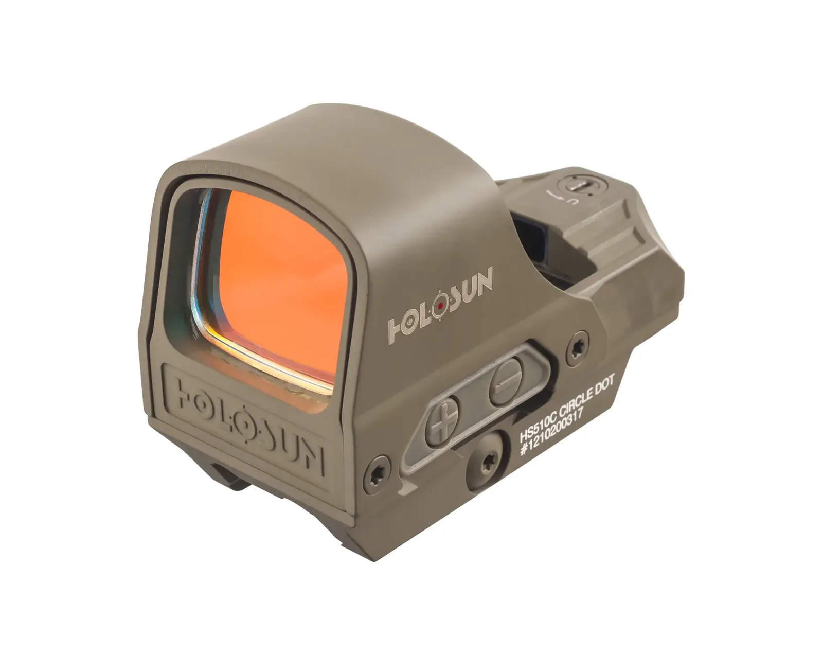 Holosun HS510C Open Reflex 2 MOA Green Dot + 65 MOA Circle FDE