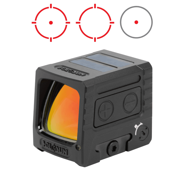Holosun AEMS Macro Multi-Reticle Enclosed Red Dot, 2 MOA Dot + 32 MOA Circle