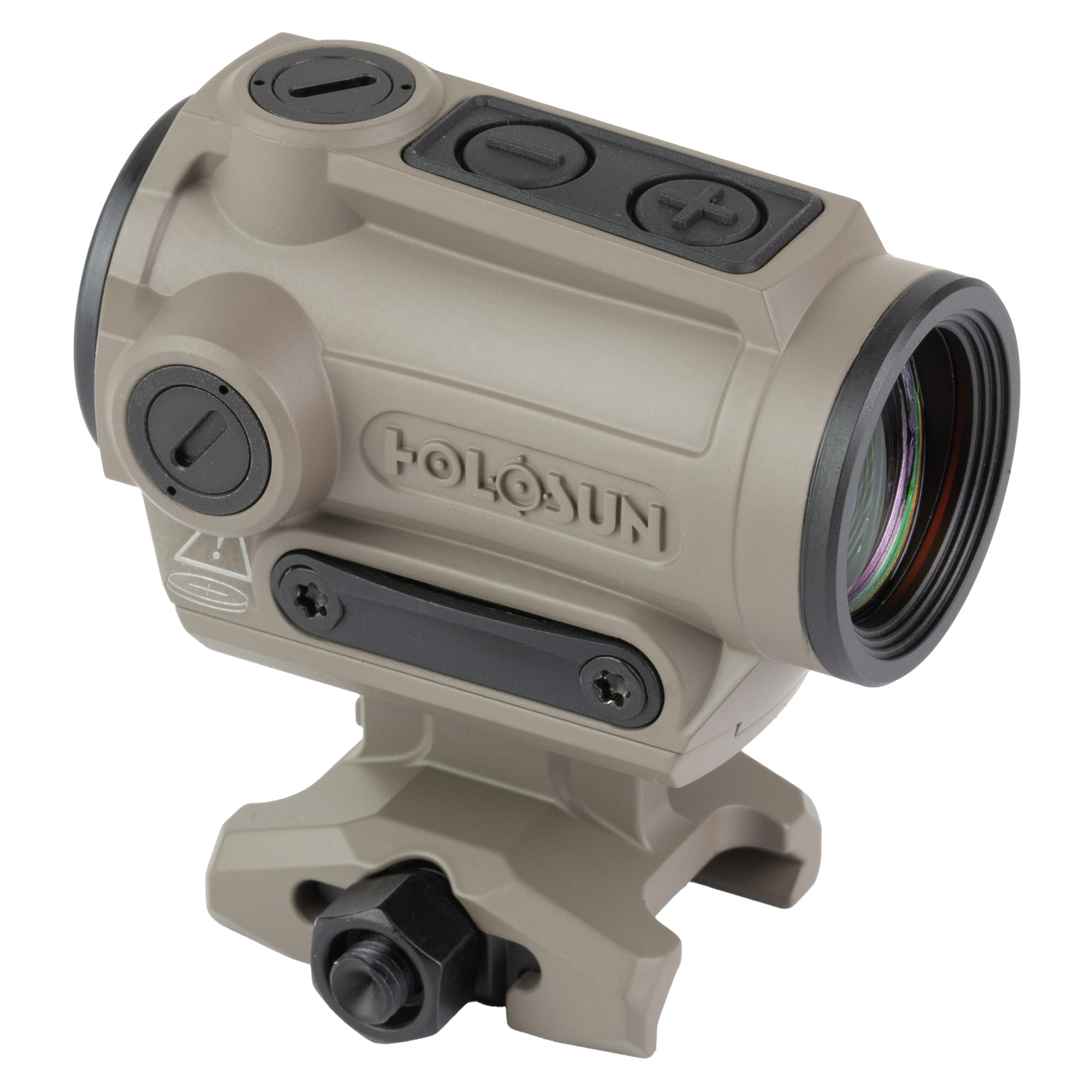 Holosun ARO 2 MOA Red Dot, Fits 1913 Picatinny Rail, 1.63" Lower 1/3 Co-Witness Mount, Flat Dark Earth - Image 4