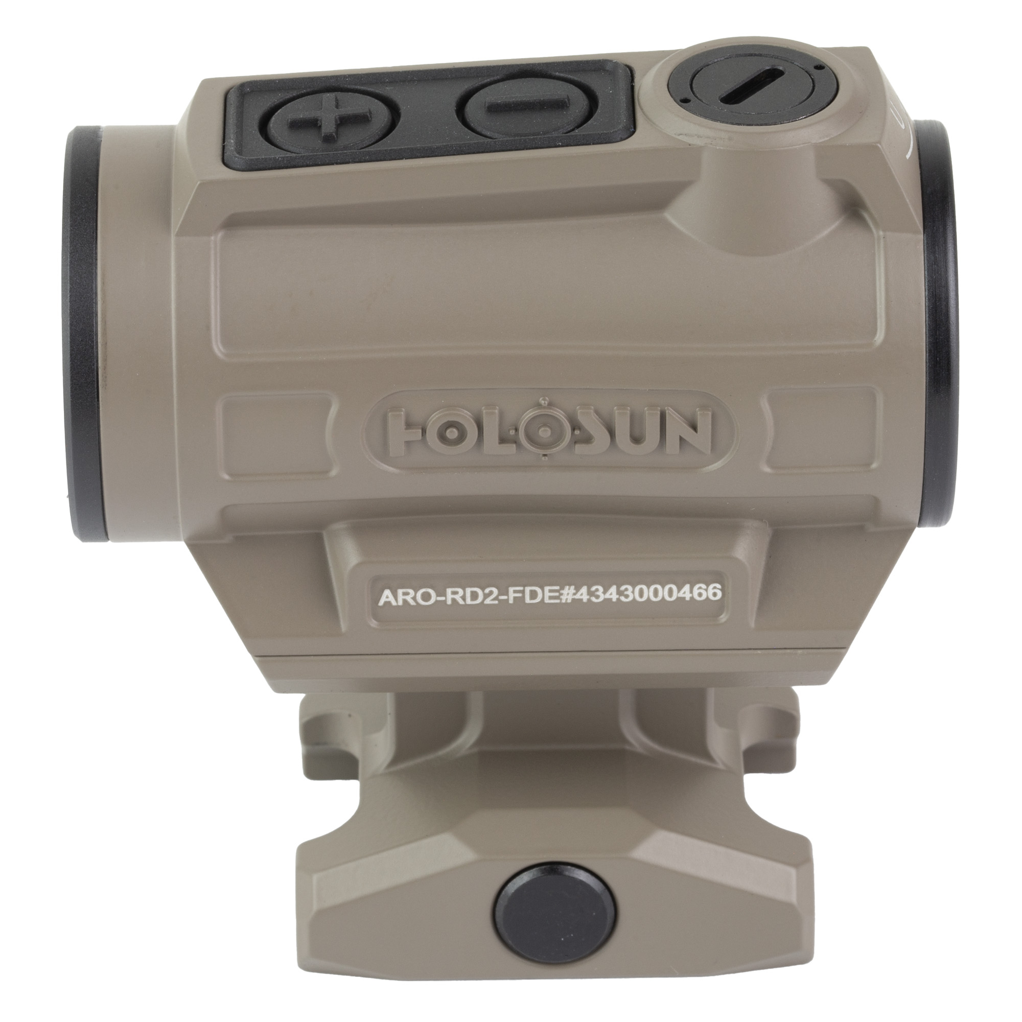 Holosun ARO 2 MOA Red Dot, Fits 1913 Picatinny Rail, 1.63" Lower 1/3 Co-Witness Mount, Flat Dark Earth - Image 3