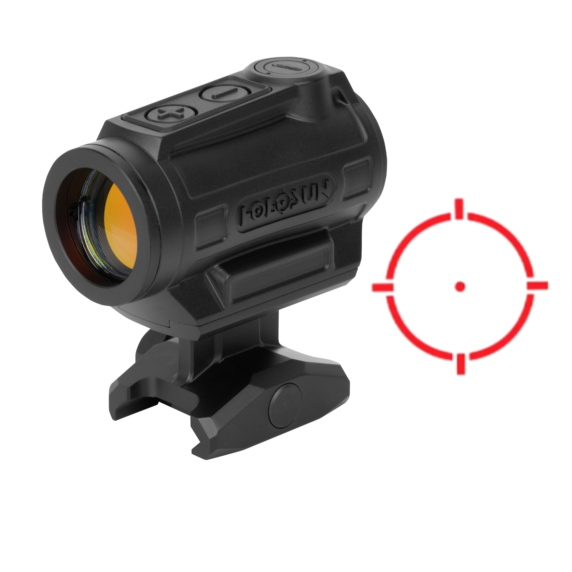 Holosun ARO, Red Dot, Multiple Reticle System, Fits 1913 Picatinny Rail, 1.63" Lower 1/3 Co-Witness Mount, Black