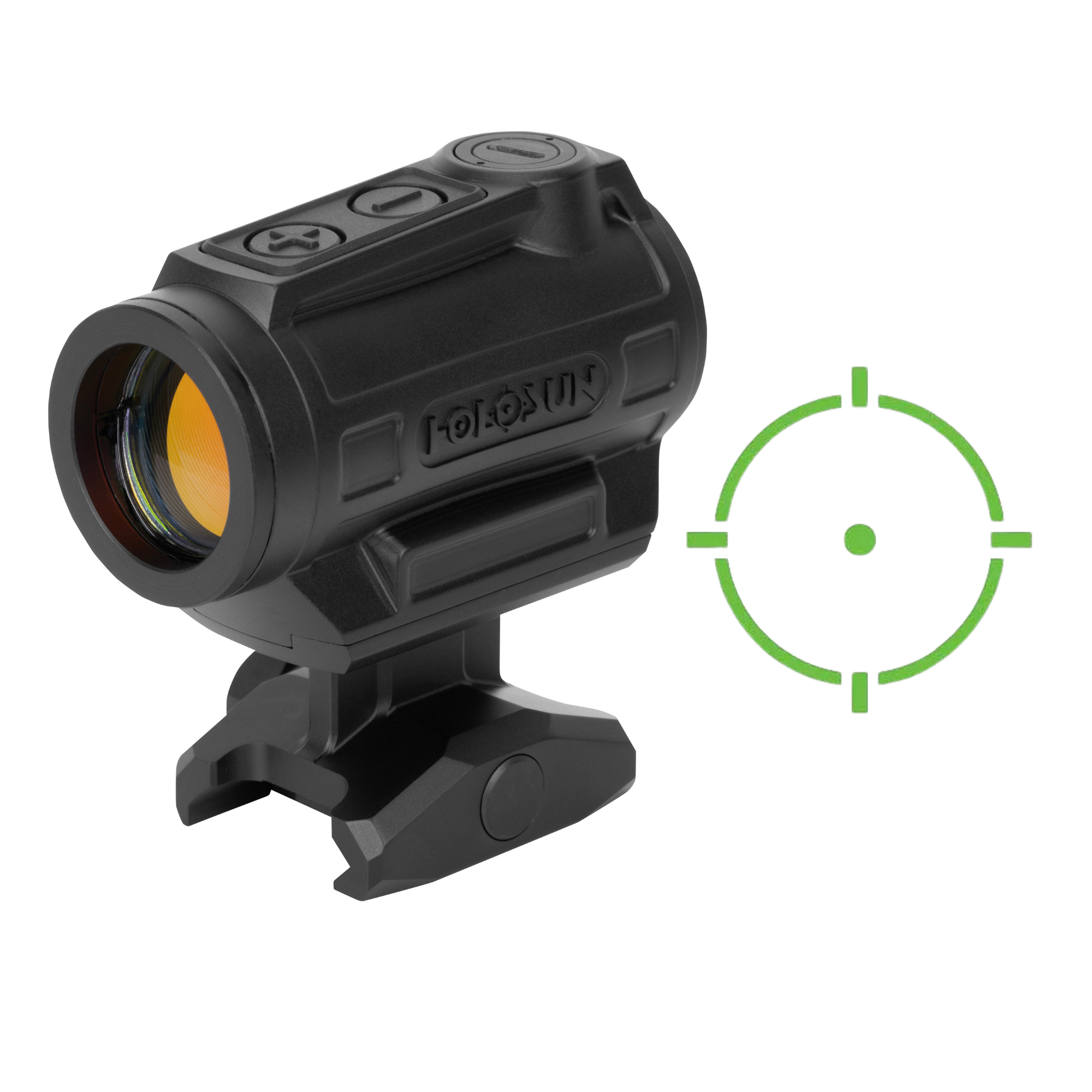 Holosun Technologies, ARO, Green Dot, Multiple Reticle System, Fits 1913 Picatinny Rail, 1.63" Lower 1/3 Co-Witness Mount, Black