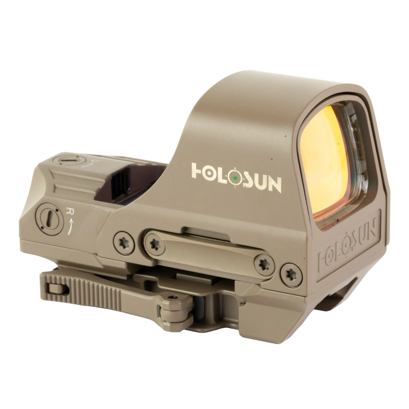 HOLOSUN SOLAR HS510C-GR-FDE Elite Open Reflex Sight - Green Reticle FDE - Image 3