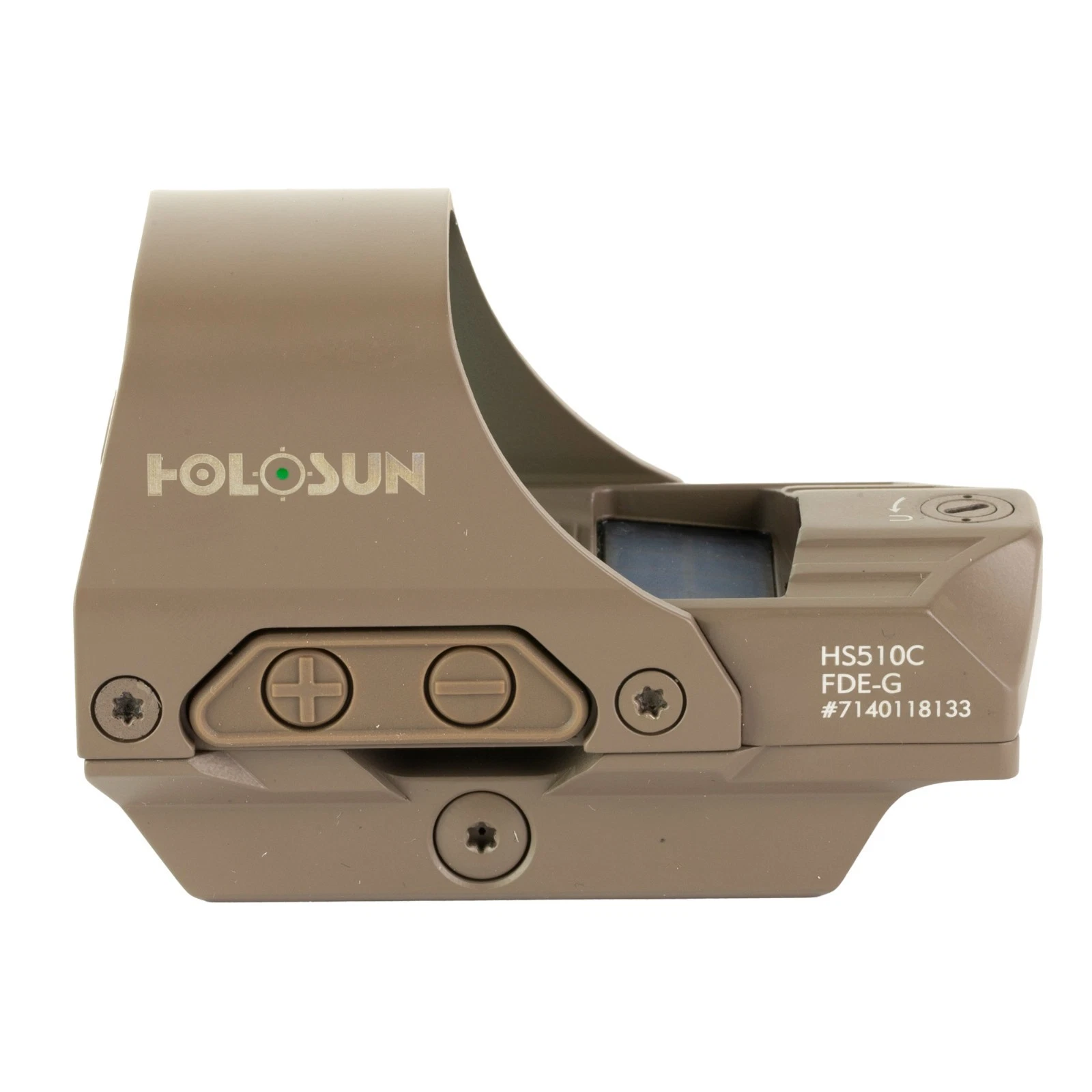 HOLOSUN SOLAR HS510C-GR-FDE Elite Open Reflex Sight - Green Reticle FDE - Image 5