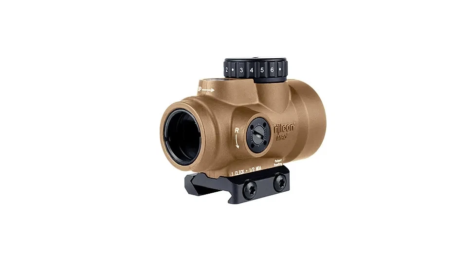 Trijicon MRO SD 1x25 Red Dot, 2.0 MOA Coyote Brown (MRO-C-2200326) + Low Mount - Image 3