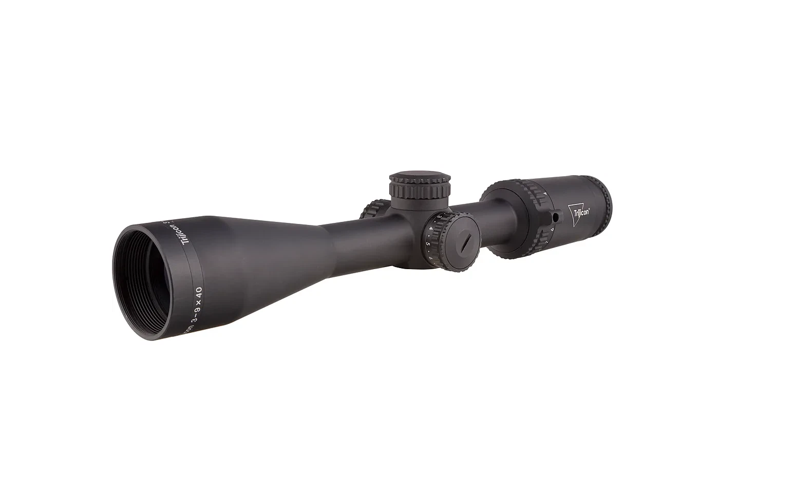Trijicon Credo 3-9x40 riflescope with 1-inch tube and illuminated green MOA Hunter reticle, model 2900040.