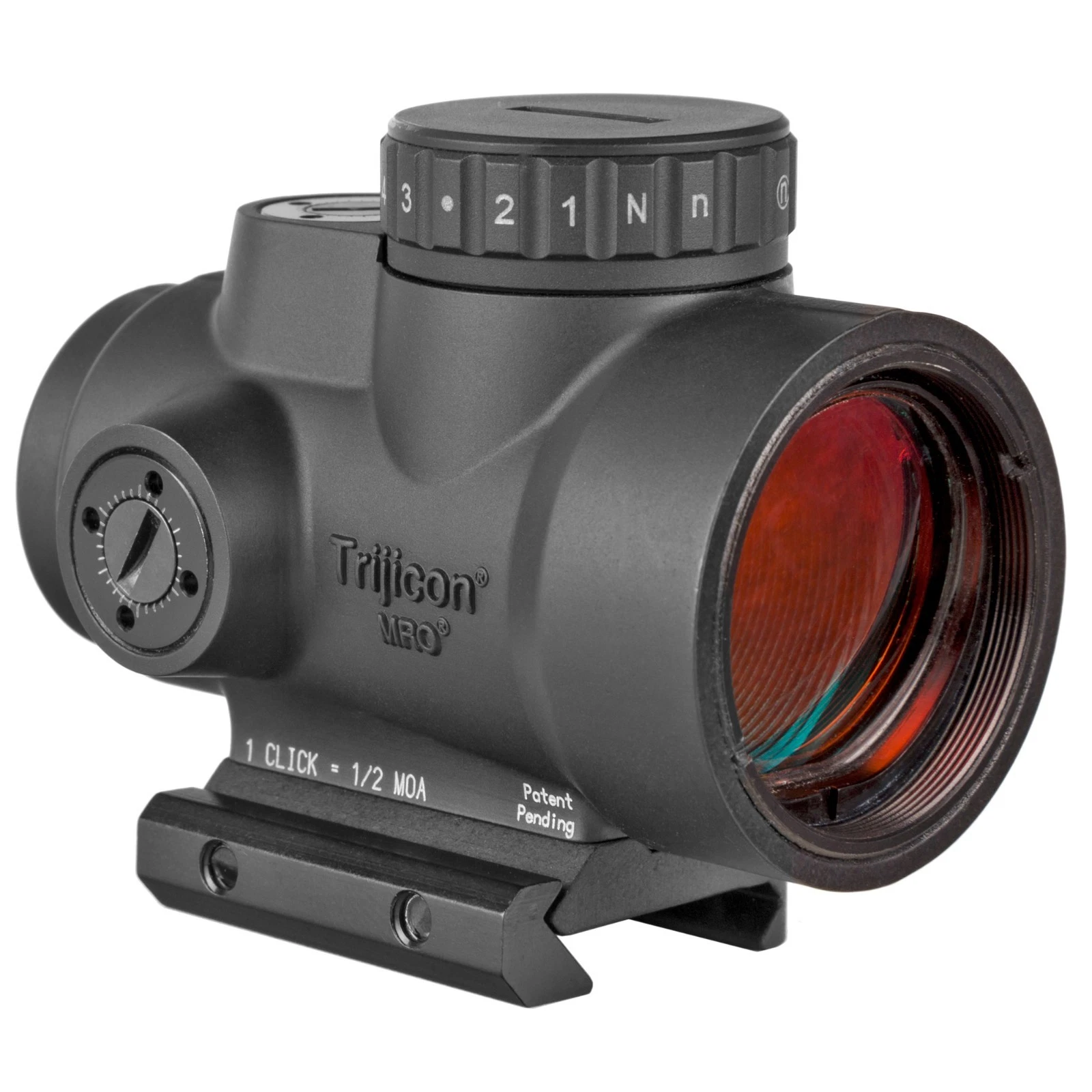 Trijicon MRO HD 1x25 Red Dot Sight with 68 MOA Circle and 2 MOA Dot Reticle, Low Mount, Black