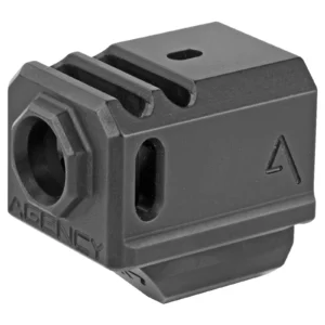 Agency Arms 417 Gen 4 compensator for Glock-compatible 9mm pistols in black finish
