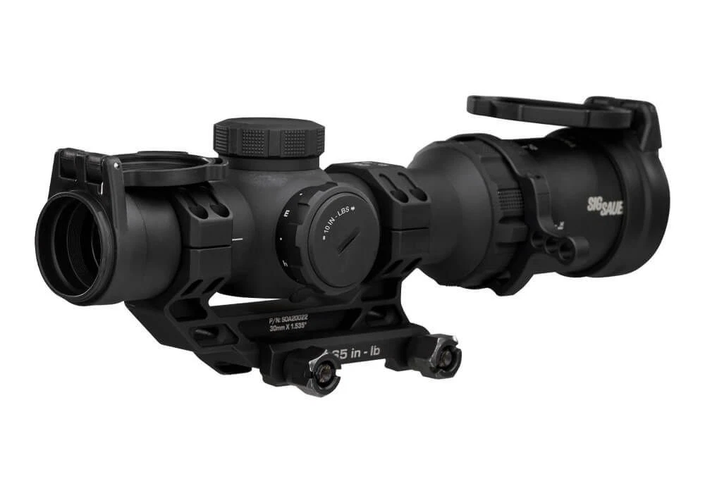 SIG SAUER TANGO-MSR Compact 1-6x24mm LPVO riflescope with illuminated BDC6 reticle and ALPHA-MSR cantilever mount.