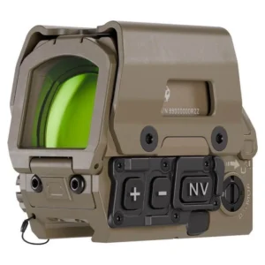 SIG SAUER ROMEO8T AMR 2.0 FDE red dot sight with titanium shroud and 40mm objective lens