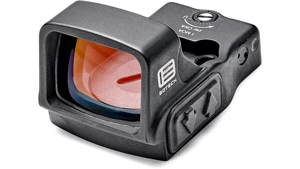 EOTech EFLX 3 MOA Mini Reflex Red Dot Sight in black with aluminum housing and multicoated lens.