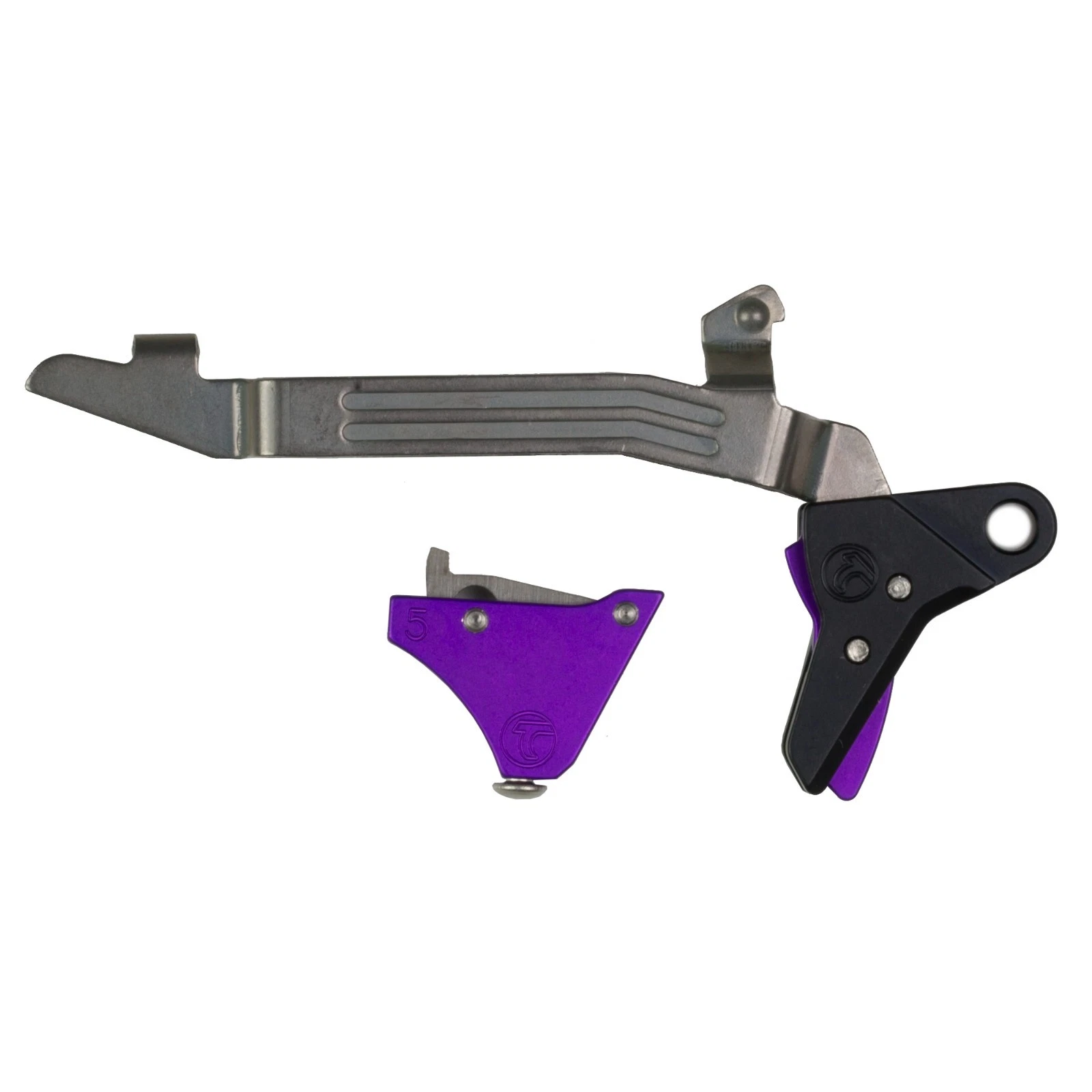 Timney Triggers Alpha Comp Trigger, Fits Glock Gen 5 - G17, G19, G34 Purple - Image 2