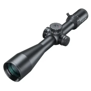 Bushnell Match Pro ED 5-30x56mm riflescope with 34mm tube, illuminated DM2 first focal plane reticle, and exposed locking turrets.