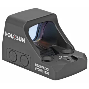 Holosun HS507K X2 open reflex red dot sight with 32 MOA circle and 2 MOA red dot multi-reticle.