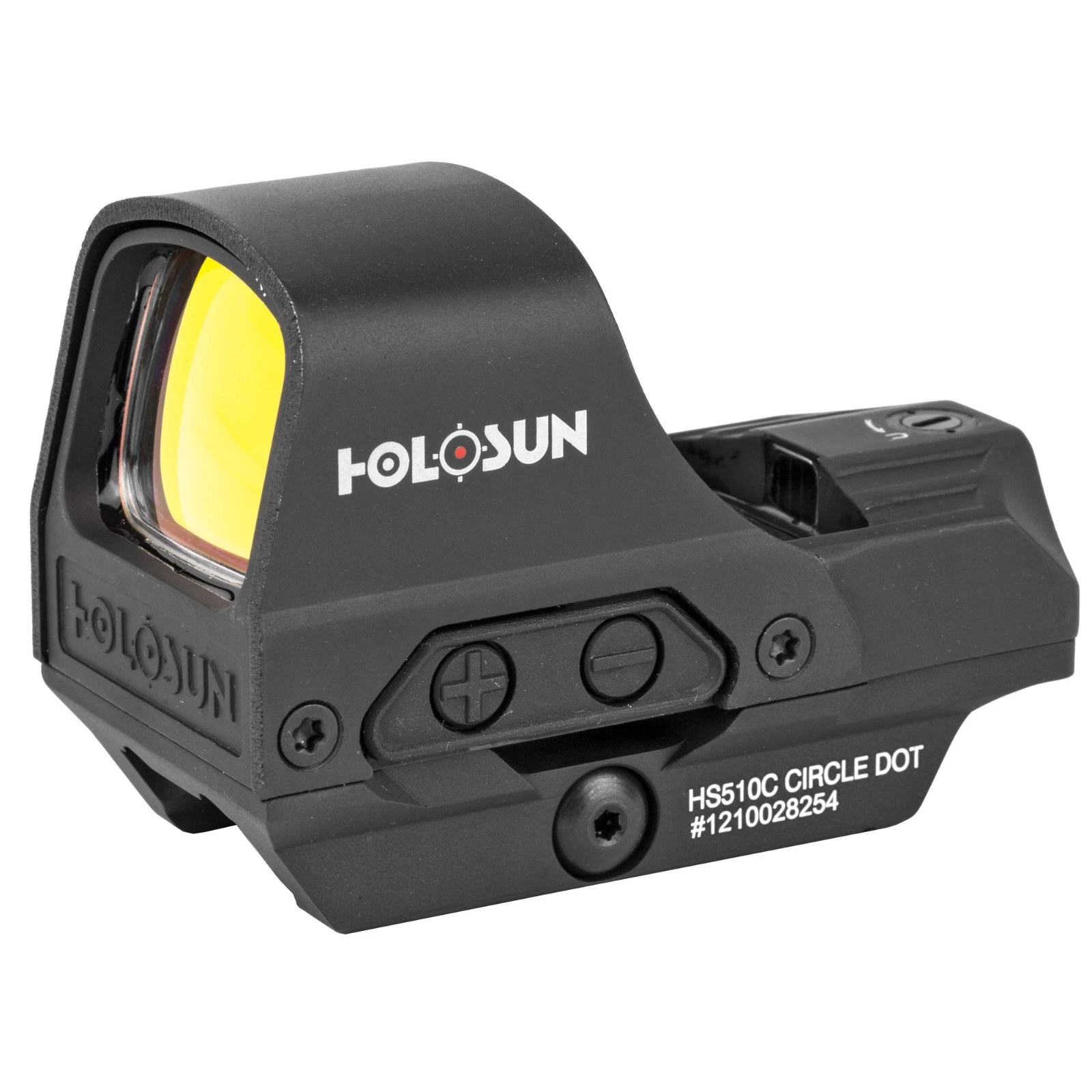 HOLOSUN HS510C Open Reflex Sight, 65 MOA Circle + Red 2 MOA Reticle - Black - Image 5