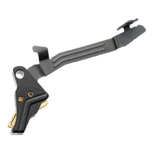 Tyrant CNC Improved Trigger System for Glock 43, 43X & 48 – Black with Gold Safety Blade